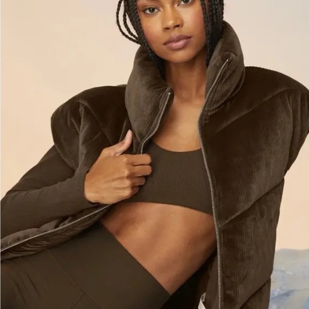 ALO Yoga Dark Brown Corduroy Vest